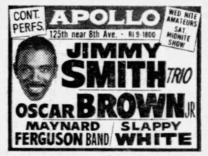 Apollo Theater advertisement