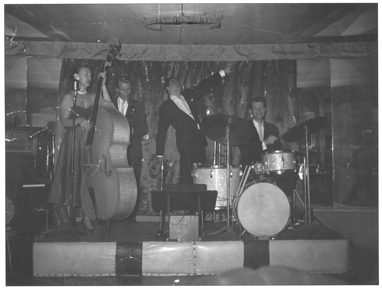 Group performing at the Stadium Club