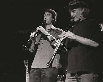 Matthew Snyder and Perry Robinson playing clarinets